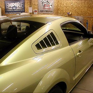 Finished louvers