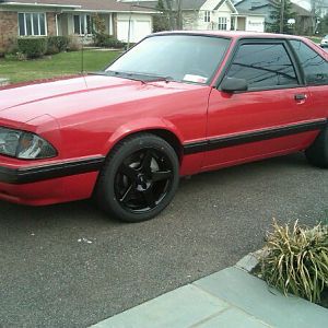 my brothers new lx for 2011, fun streetcar, 302 motor, handling suspension, huge brakes, full exhaust, alot of fun for a corner carver