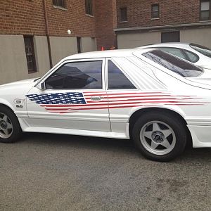 Wife mustang side