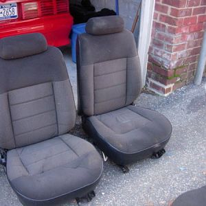 black seats